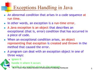 Java - Exception Handling Concepts | PPT