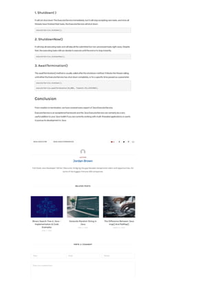 A Guide to the Java ExecutorService | PDF
