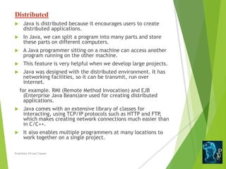 Java features | PPT | Programming Languages | Computing