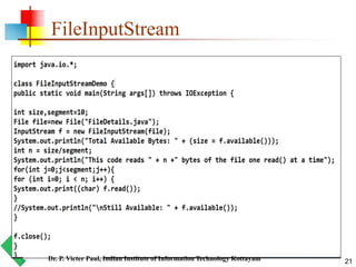 Java File Input Output Concepts Ppt Java File Input Output Concepts Ppt