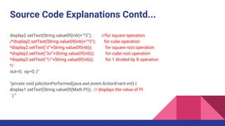 Scientific calcultor-Java | PPT