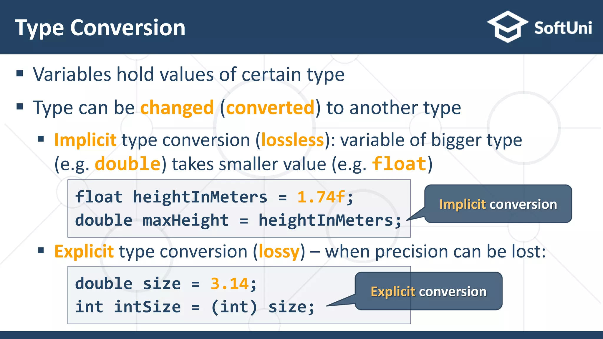 Java Foundations: Data Types and Type Conversion | PPTX