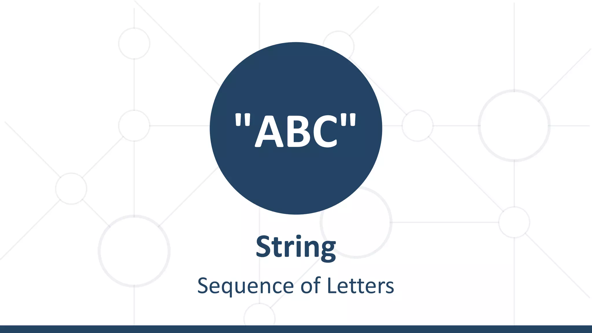 String Sequence of Letters "ABC" 