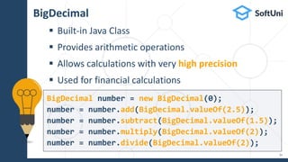 Java Foundations: Data Types and Type Conversion | PPTX