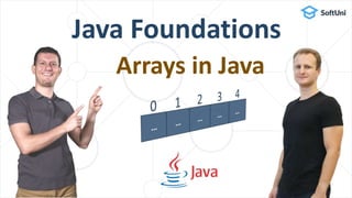 Java Foundations
Arrays in Java
 