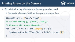Java Foundations: Arrays | PPT