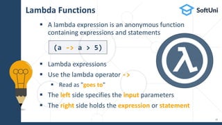 Java Foundations: Maps, Lambda and Stream API