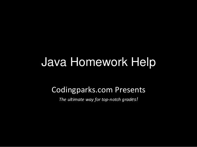 Java coursework help london