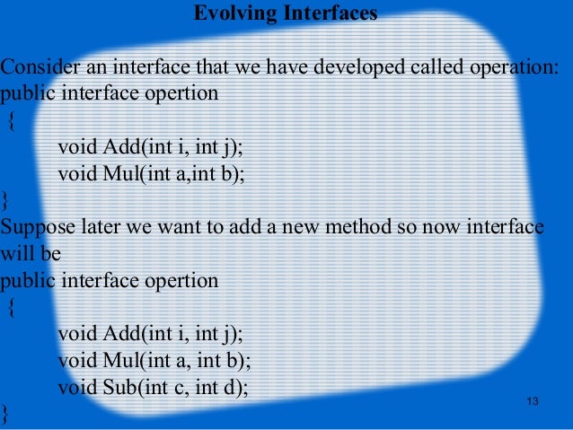 java interface rules java interface rules