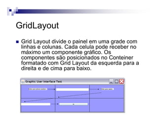 Java interface gráfica layouts | PDF