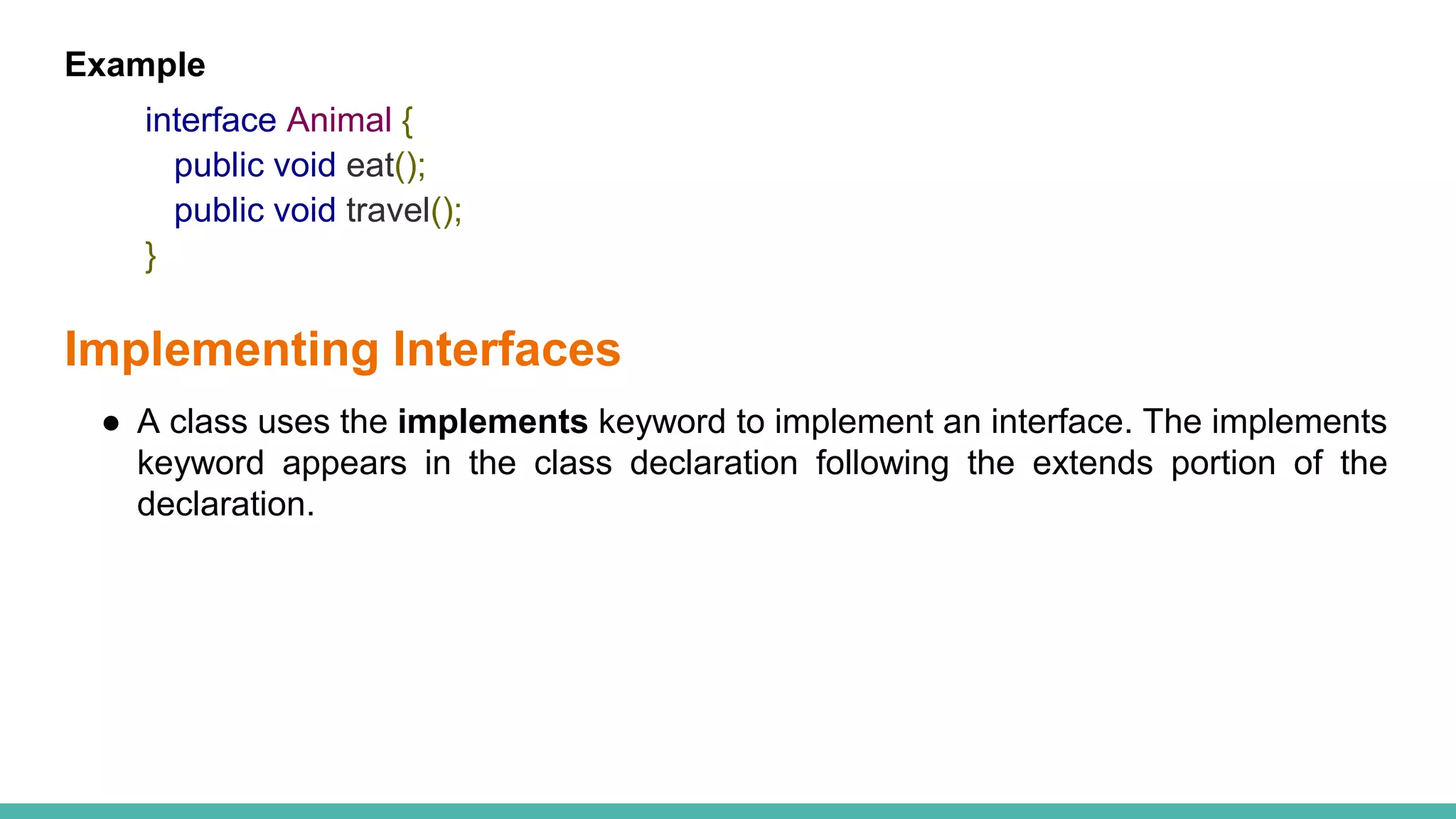 Java interfaces | PPTX
