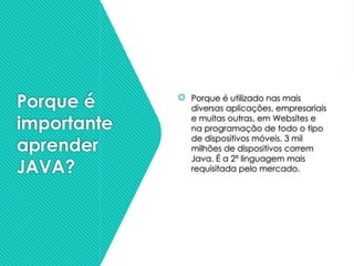 Java - Introdução à aprendizagem da linguagem | PPTX