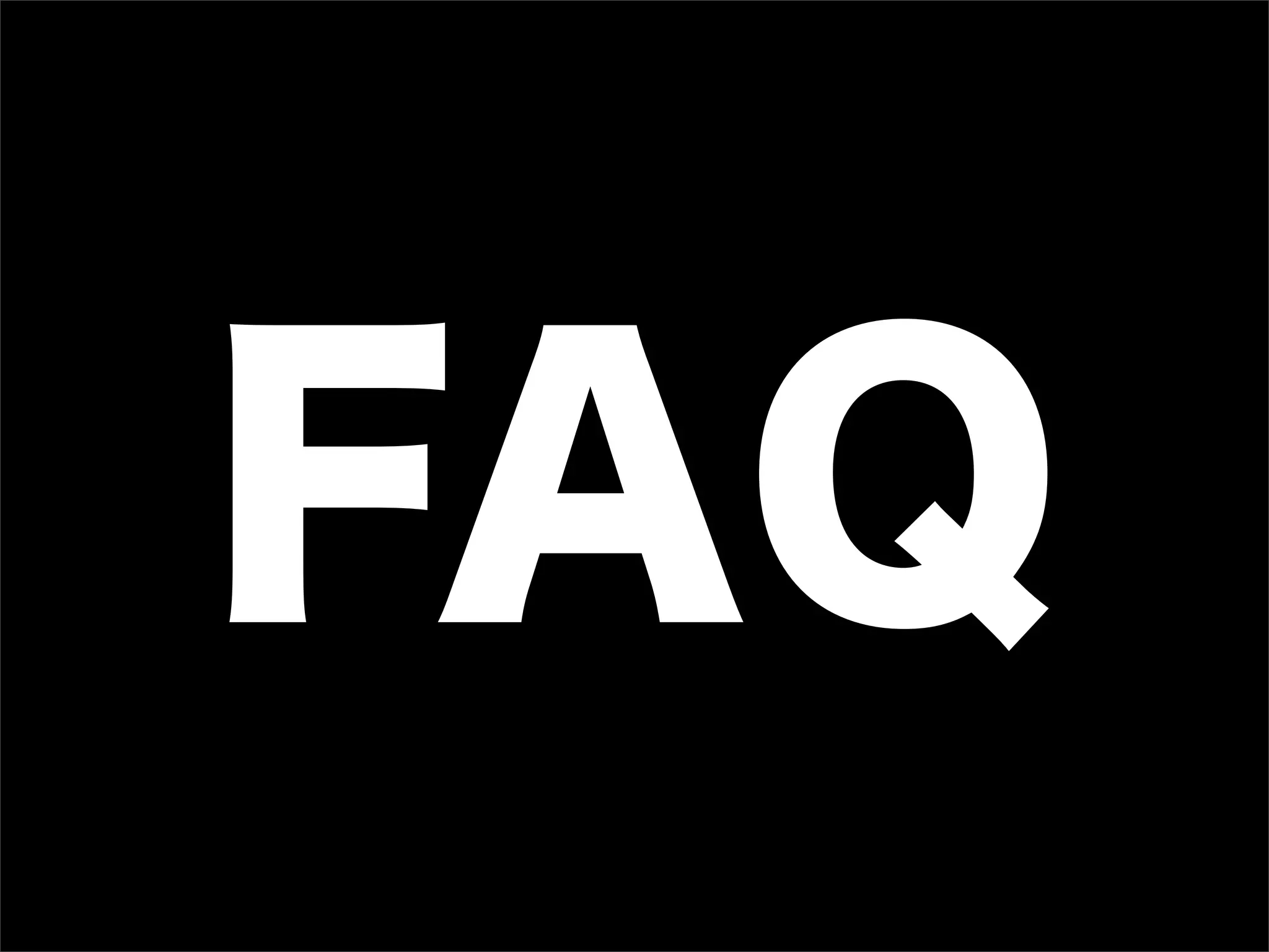 FAQ
 