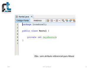 2017 Prof. Ivan Ricarte 22
Obs.: sem atributo referencial para Movie
 