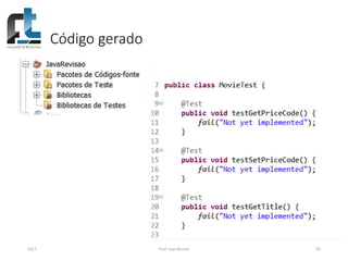 Código gerado
2017 Prof. Ivan Ricarte 65
 