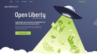 10
openliberty.io
 