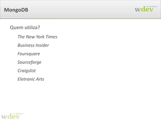 Scala: Construções inteligentes A linguagem é rica em construções inteligentes val  lista1a9 = 1  to  9  toList lista1a9 .foreach (i ⇒ print(i)) for (i ← lista1a9) {   print(i) } val strings = new Array[String](3) strings(0) = “Hello” strings(1) = “World” strings(3) = “!” 