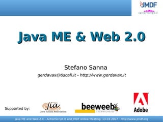Java ME and Web 2.0
