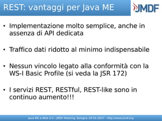Java ME e Web 2.0