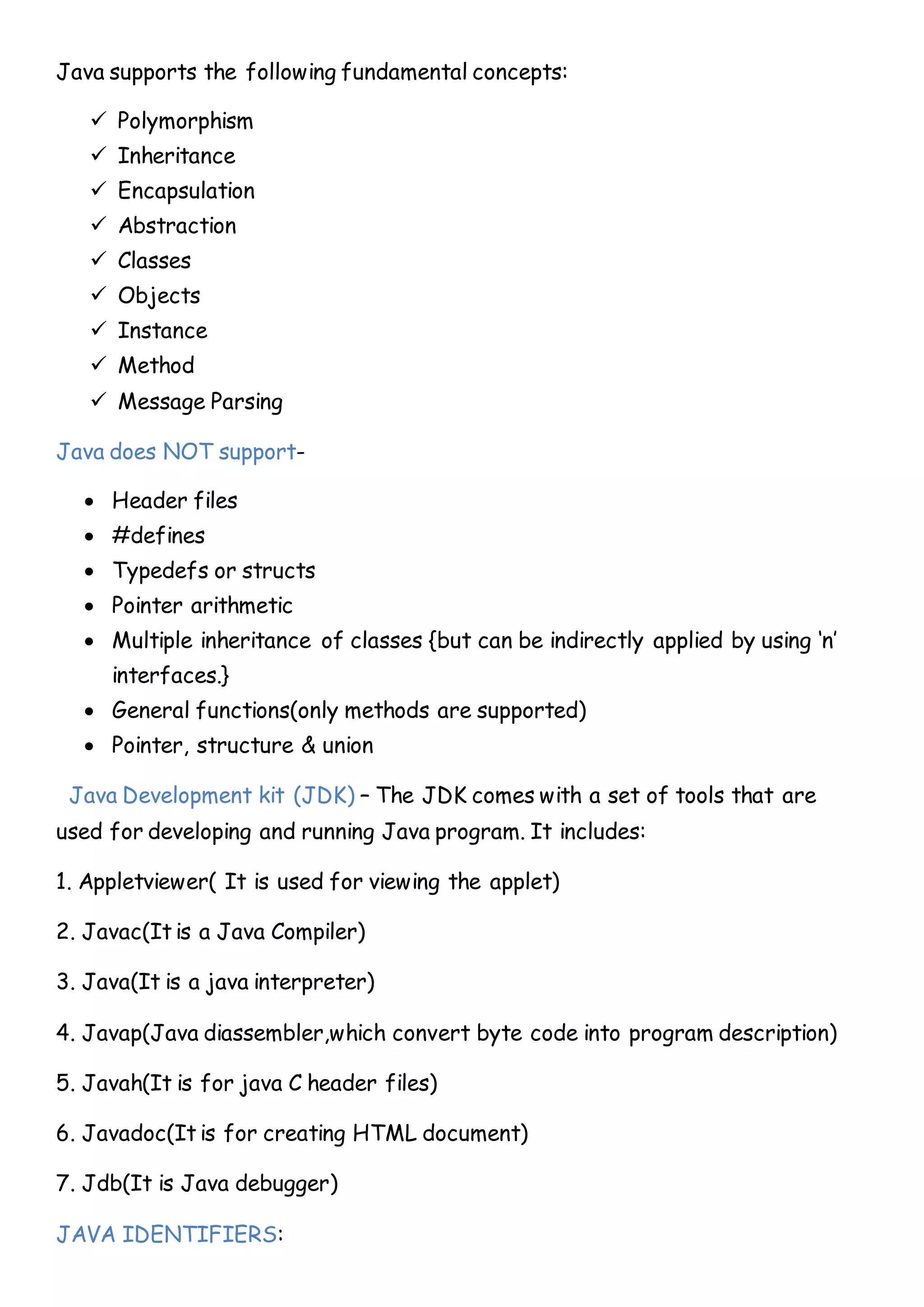 Java notes | PDF