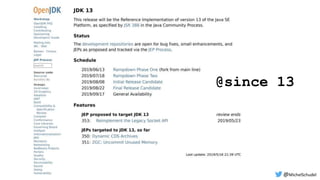 @since 13
@MichelSchudel
 