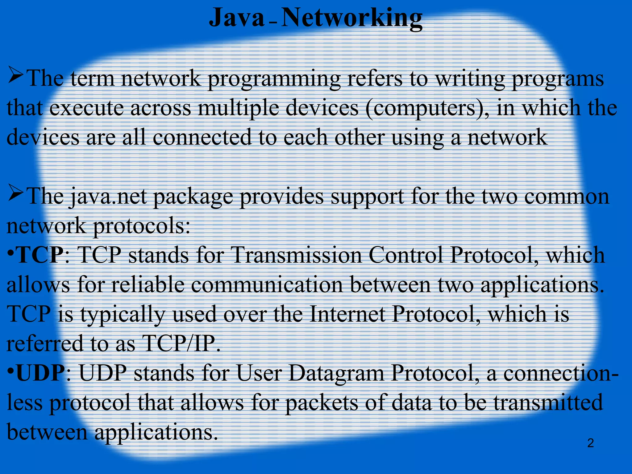 Java networking | PPT