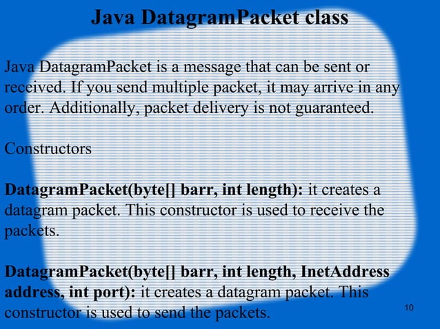 Java networking | PPT