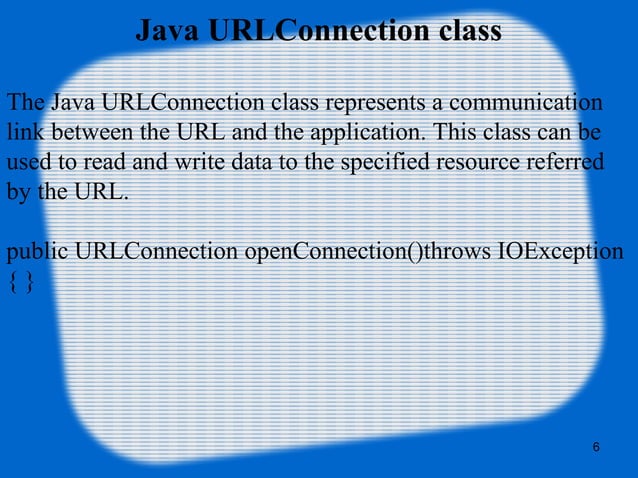 Java networking | PPT