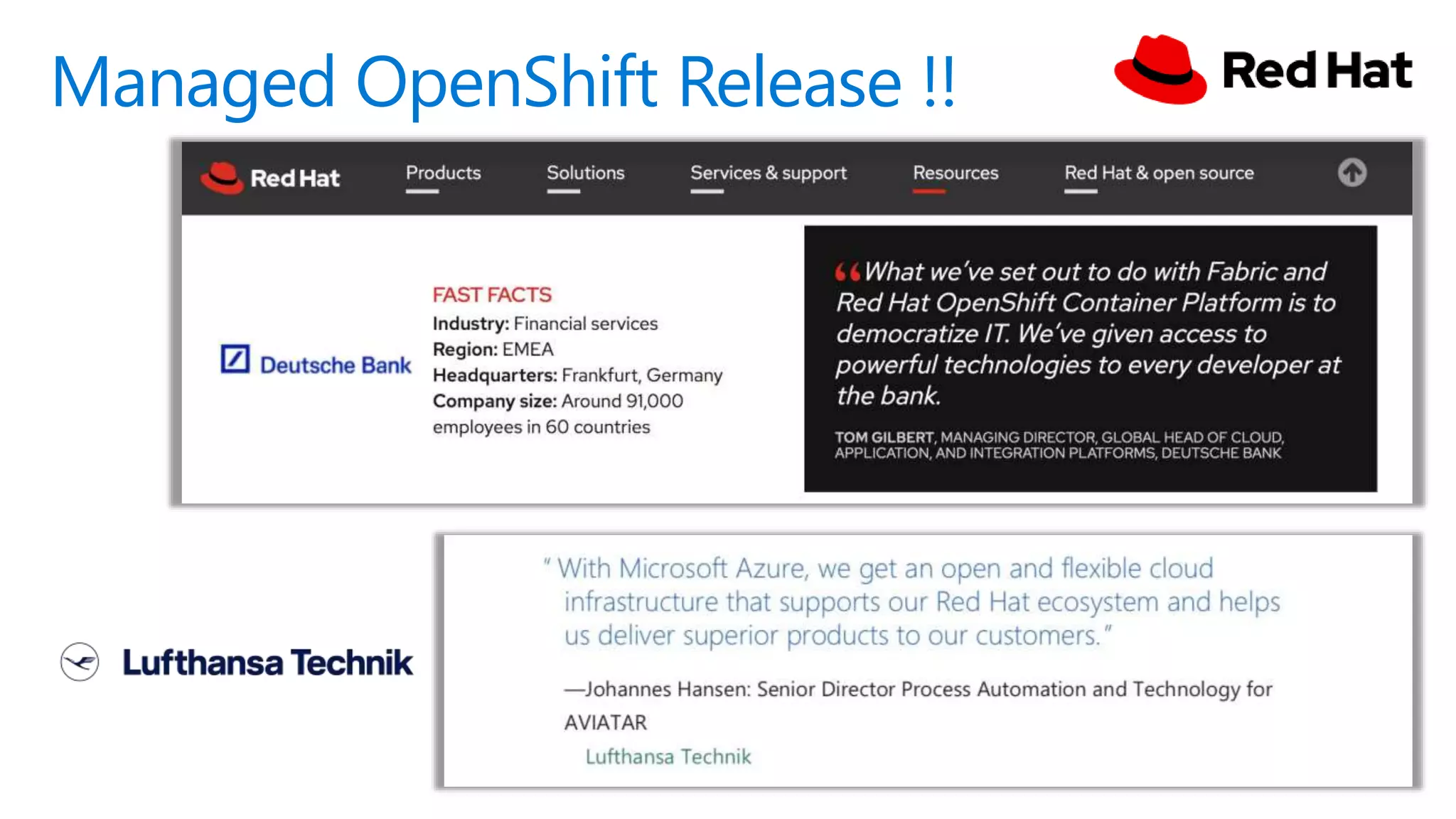 Managed OpenShift Release !!
 