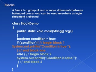 Java oops and fundamentals | PPT