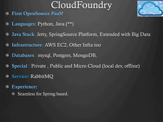 Java PaaS Comparisons - Khanderao Kand