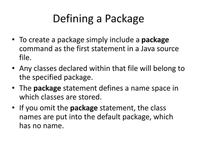 Java packages | PPT
