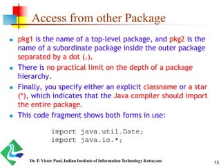 Java - Packages Concepts | PDF
