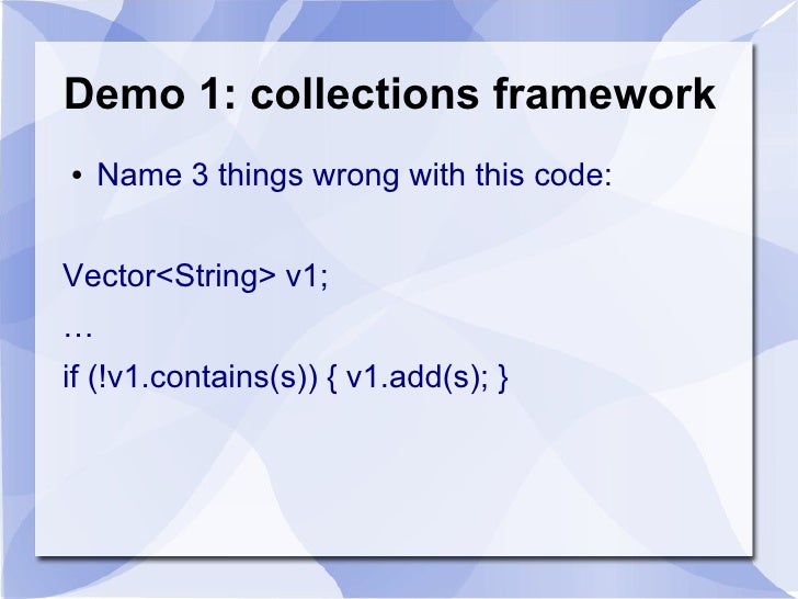 Performance optimization techniques for java code