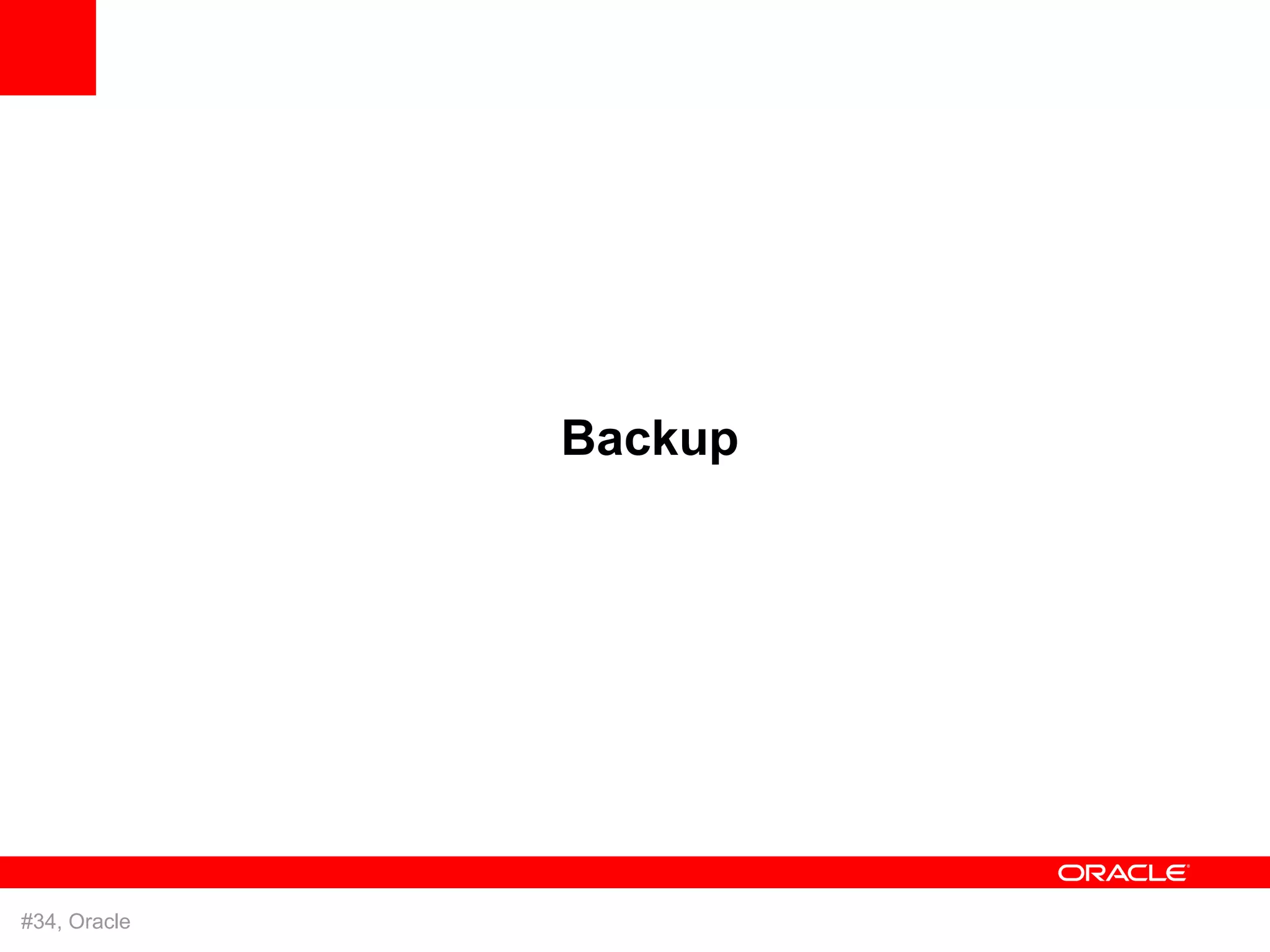 Backup




#34, Oracle
 