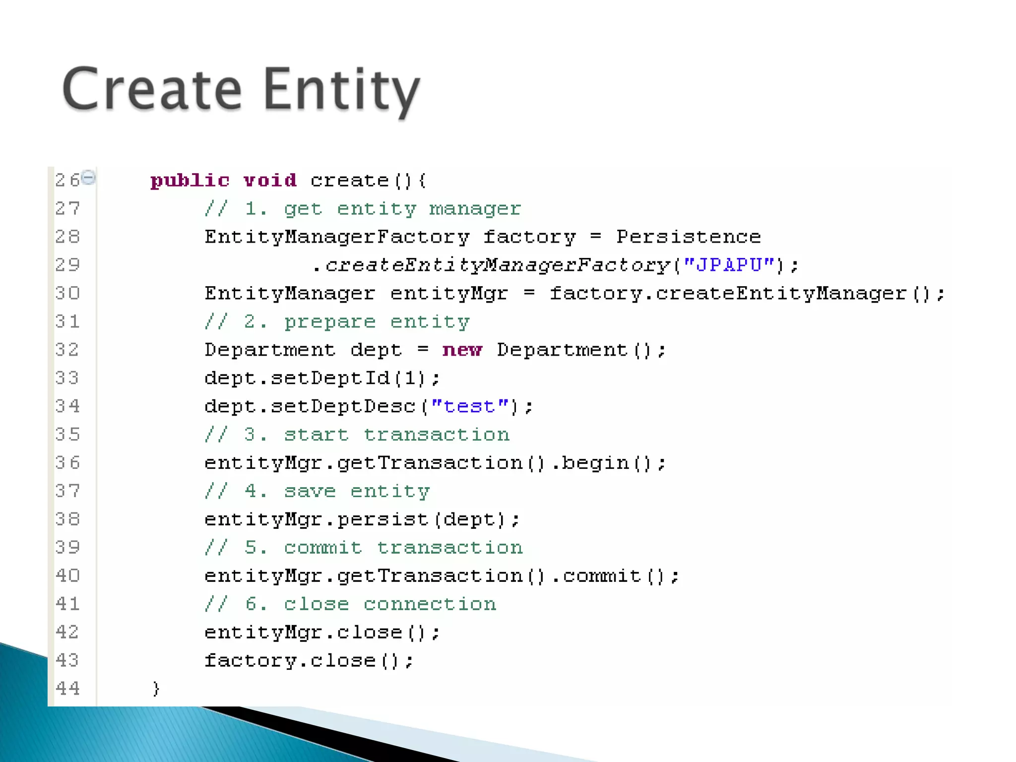 Java persistence api 