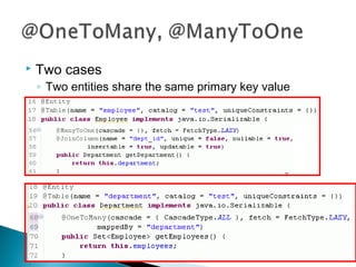  Two cases
◦ Two entities share the same primary key value
 
