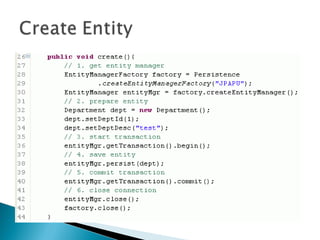 Java persistence api 