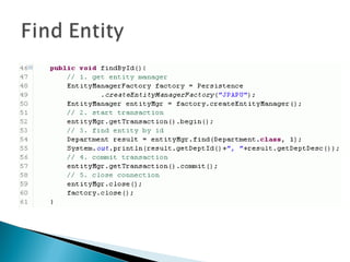 Java persistence api | PPT