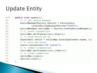 Java persistence api 