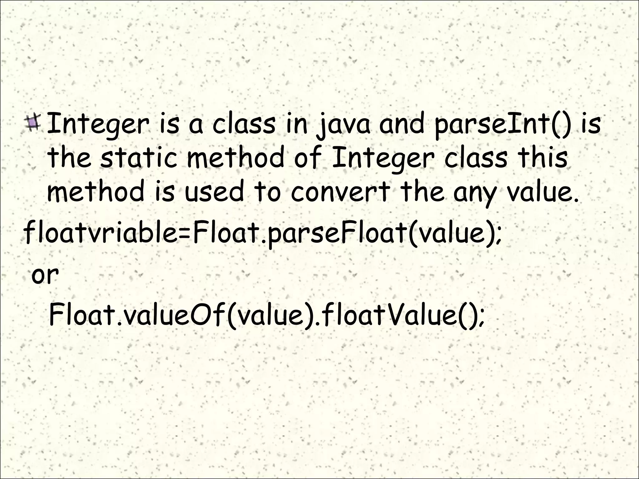 Java ppt | PPT