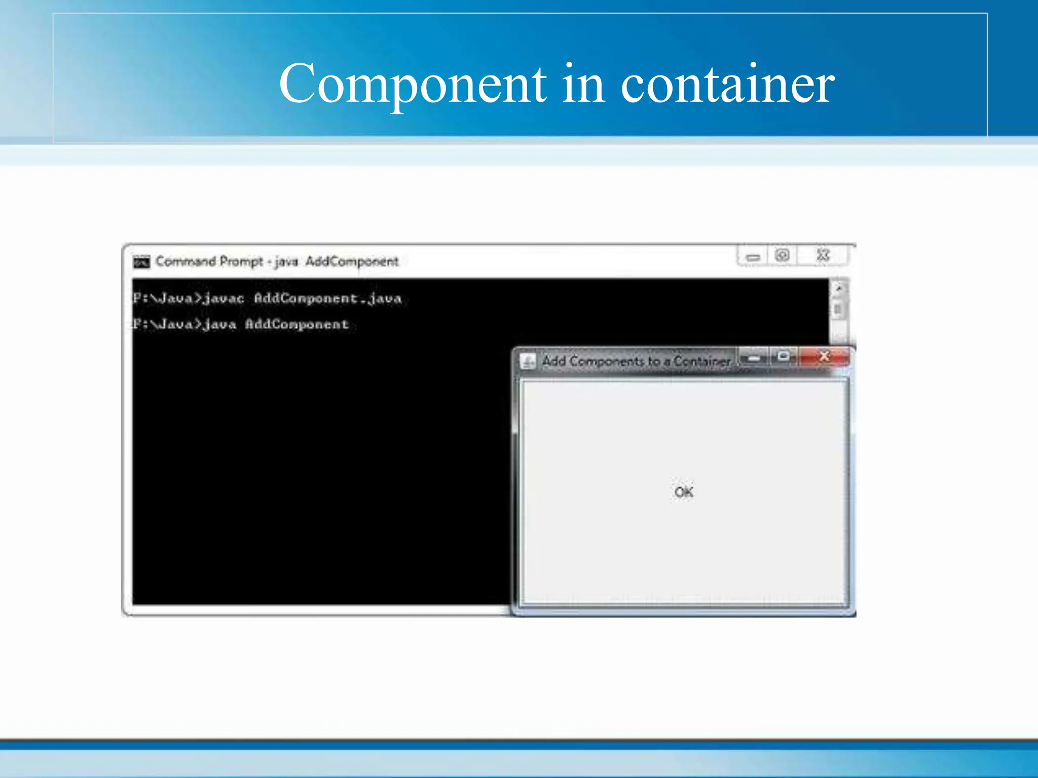 Component in container
 