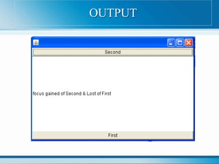 OUTPUT
 