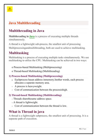 Mastering Java: From Basics to Advanced Concepts | PDF