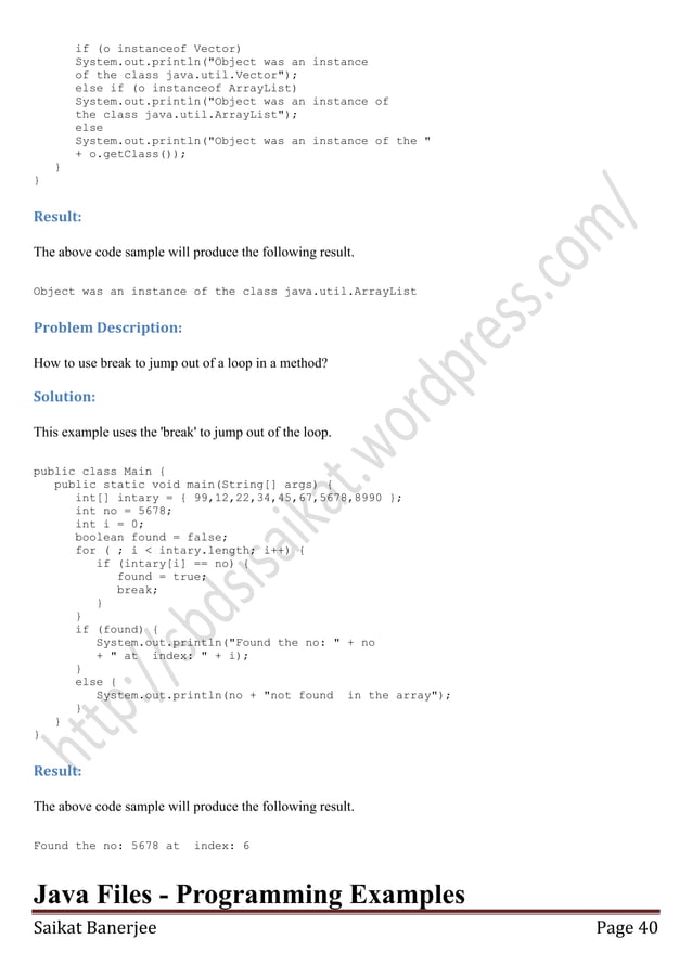 Java programming-examples | PDF