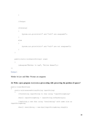QA Auotmation Java programs,theory | DOCX
