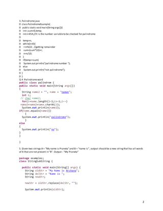 QA Auotmation Java programs,theory | PDF