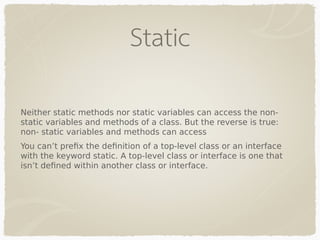 Java Basics Presentation | PPT