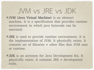 Java Basics Presentation | PPT