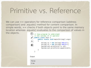 Java Basics Presentation | PPT
